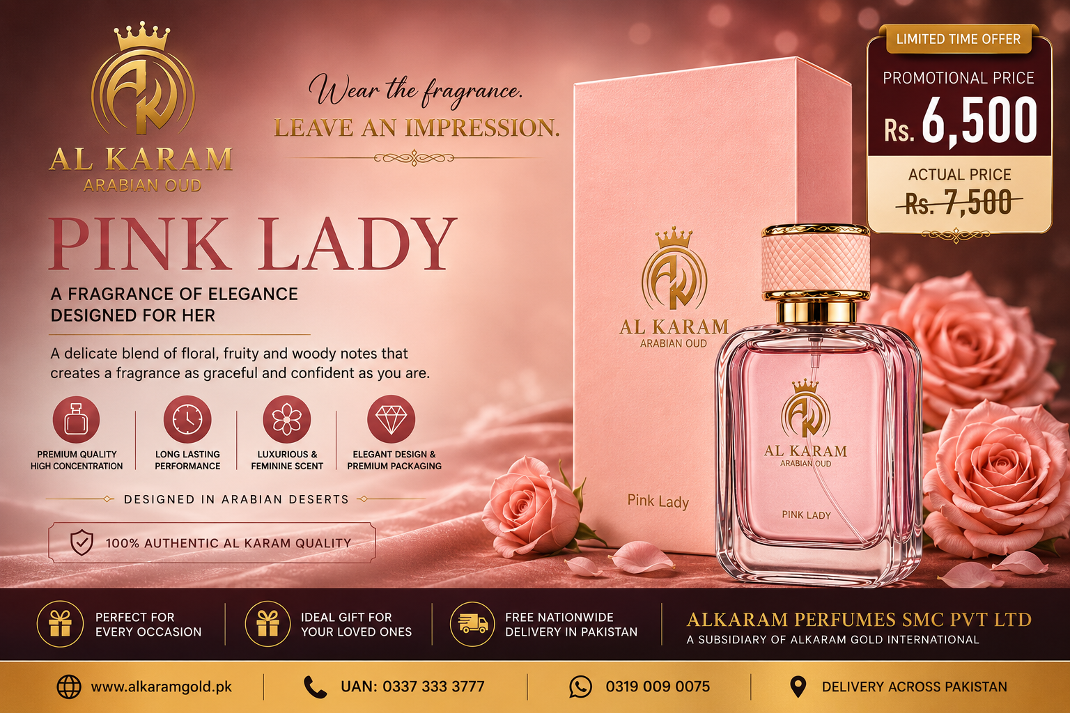 Alkaram Pink Lady Perfume