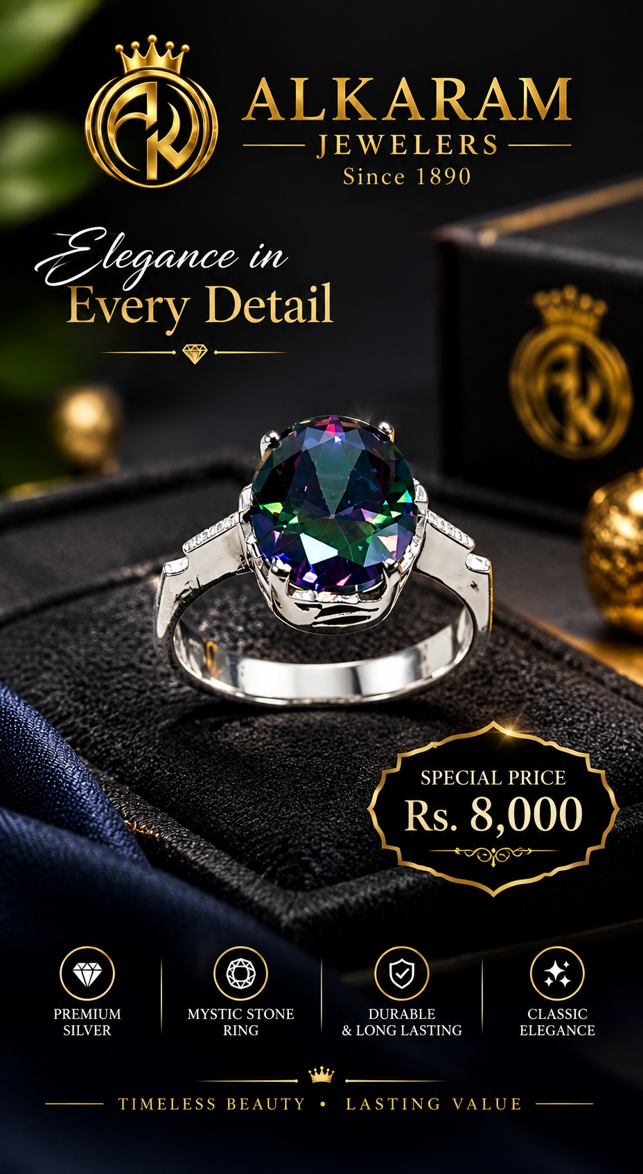 Alkaram Sliver Rings